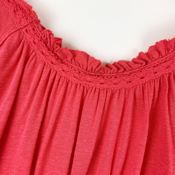 Free People Charlie Tee in Red S - Picture 7 of 9